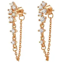Hey Happiness Boucles d'oreilles 'Radiant Blossom' or rose
