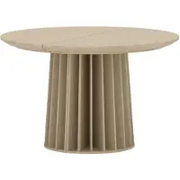 Ebuy24 Dope table de salle à manger Ø120/210 cm avec rallonge naturel.