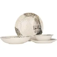 RINART set de vaisselle - Remnant - 24 pièces - 6 personnes - Porcelaine