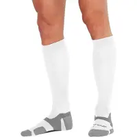 2XU Vector Light Cush Long Socks Blanc EU 38-41 1/2 Homme