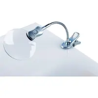 Alco Loupe ronde plastique/métal 2 à 4 fois argentée