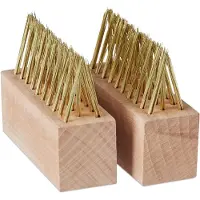 Relaxdays Jeu de 2 brosses à joints, brosses métalliques
