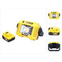 DeWalt DCL 077 Projecteur de travail LED sans fil 12 V 18 V 2000 lm IP54 + 1x batterie 5,0 Ah - sans chargeur