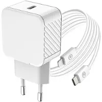 BigBen Interactive Kit Chargeur USB C 20W PD + Câble USB C / Lightning 1.2m Blanc Bigben