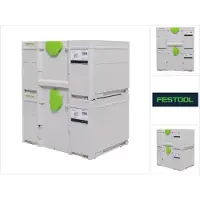 Festool SYS3 M 237 Set de Coffrets Systainer 396 x 296 x 237 mm - 21,4 l (2x 204843)