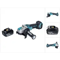 Makita DGA521G1X1 Meuleuse d'angle sans fil 125 mm 18V - X-LOCK Brushless + 1x Batterie 6,0 Ah - sans chargeur