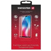 Swissten Verre trempé Full Face Aizsargstikls Pilnam Ekrānam Samsung Galaxy A35 5G (Samsung Galaxy A35), Téléphone portable : film de protection, Noir