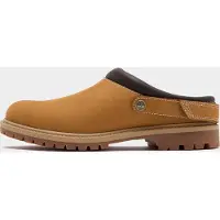 Timberland pour femme. TB0A2PSB7541 Sabots en Cuir Premium marron (39 W), Plat, Velcro, Casuel