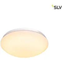 SLV LIPSY 30 Dome, applique murale et plafonnier LED d'extérieur, blanc, IP44, 3000/4000K