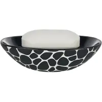 Spirella Accessoire à Poser Darwinpebble Porte-Savon Noir - Grès