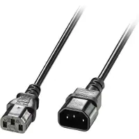 Lindy - Rallonge de câble d'alimentation - IEC 60320 C14 pour power IEC 60320 C13 - 50 cm - noir