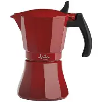 Jata Cafetière italienne HCAF2012 * Rouge Aluminium (12 capsules)
