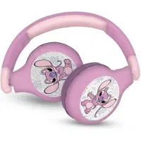 Disney Stitch 2 In 1 Foldable Bluetooth Wired Headphones Rose