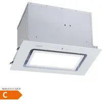 Klarstein Hotte Aspirante Encastrable, Hottes de Cuisine, Filtre de Hotte en Aluminium, Débit d'Air Puissant 506 m³/h et Silencieux, Eclairage à LED, Commandes Tactiles, Hottes Aspirantes Murales