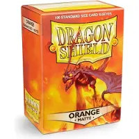 Dragon Shield ART11013 - Pochettes de protection pour cartes : mates - orange (100 pcs)