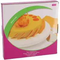 Sans marque Plateau tournant (27cm), Outils de décoration pâtisserie, Blanc, Bleu