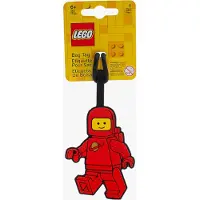 LEGO Étiquette de sac Astronaute rouge