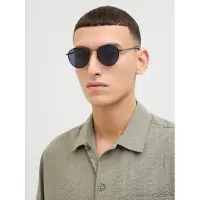 Jack & Jones Lunettes de soleil 'JACRyder' gris basalte / noir