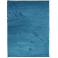 vidaXL Tapis OVIEDO à poils courts turquoise 240x340 cm