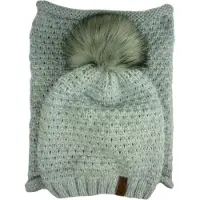 Kumixi Bonnet 'Set: Mütze & Loop Schal' gris