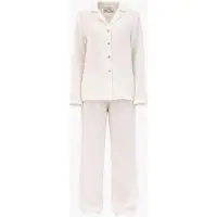 AmourLinen Pyjama 'Nightly' blanc cassé