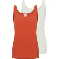 Schiesser Maillot de corps 'Modal Essentials' rouge feu / blanc naturel