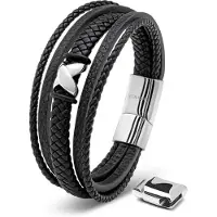 SERASAR Bracelet 'Flake' argent