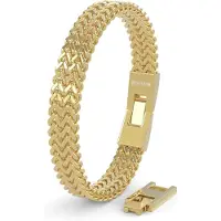 SERASAR Bracelet 'Edelstahlarmband "Franco"' or