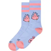 American Socks Chaussettes de - Don't give a shit - Mid High - Standard - pour Unisexe - bleu clair - Taille Standard