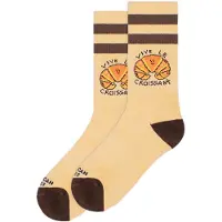 American Socks Chaussettes de - Vive le Croissant - Mid High - Standard - pour Unisexe - beige - Taille Standard