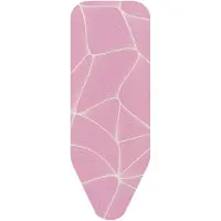 Brabantia Housse de table à repasser C avec 8 mm molleton 124x45 cm, Repassage + entretien du linge : accessoires, Rose, Pink