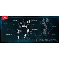 Leatt C-frame Pro Right Lower Shin Plate Noir