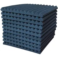 INF Panneaux en mousse insonorisante Le noir M Paquet de 12
