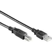 MediaRange Cable USB 2.0 A/B noir, 1,8m