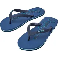 Pepe Jeans Bay Beach Logo Flip Flops Bleu EU 42 Homme