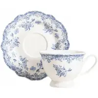 Homla Tasse avec soucoupe LOURRY Dark Blue, 200 ml