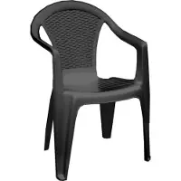 Gerimport Kora Fauteuil En Résine Anthracite