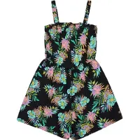 Roxy Playa Baby Printed Sleeveless Romper Noir 16 Years Fille