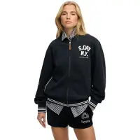 Superdry pour femme. W2012594A Veste bombardier Country Club marine (XL), Casuel, Coton