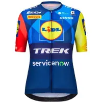 Santini Lidl Trek 2026 Short Sleeve Jersey Multicolore M Femme