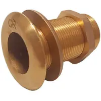 Maestrini Gs30767 1 1/4´´ Brass Chromed Thru-hull Doré