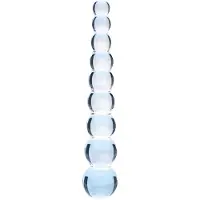 Clarity Elysian Pearls - godemichet en verre perlé (transparent)