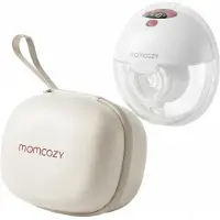 MOMCOZY M5 Smart Wearable Breast Pump – Upgraded With App Control Red Single Pack