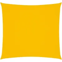 vidaXL Voile d'ombrage Oxford Tissu Carré 2,5x2,5 m Jaune