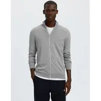 Selected Vestes en maille 'Berg' gris
