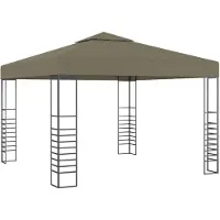 vidaXL Tente de jardin 3x3 m Taupe 180 g/m