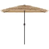 vidaXL Parasol avec mât en acier brun 300x200x250 cm