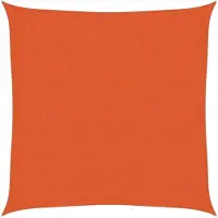 vidaXL Voile d'ombrage 160 g/m² Orange 3,6x3,6 m PEHD