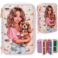 Depesche Trousse TOPModel Sunny Dog à 3 compartiments