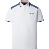 Hackett London pour homme. HM5600123 Polo HS Colour Block blanc (S), Casuel, Coton, Manche courte